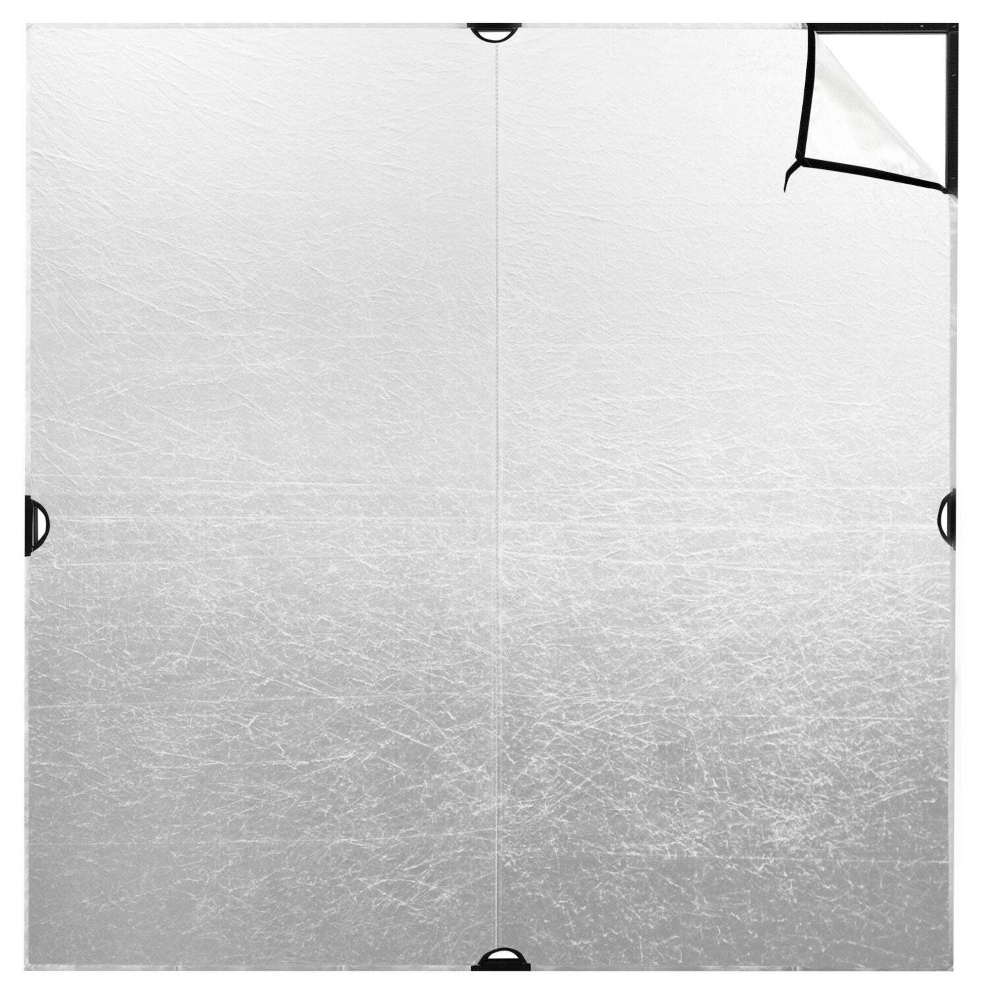Scrim Jim Cine Silver/White Bounce Fabric (6x6')