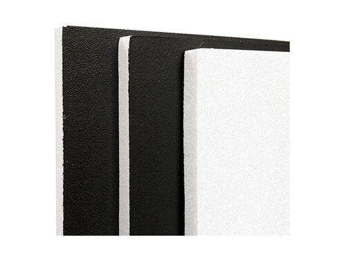Polyboard Black/White 1x1m