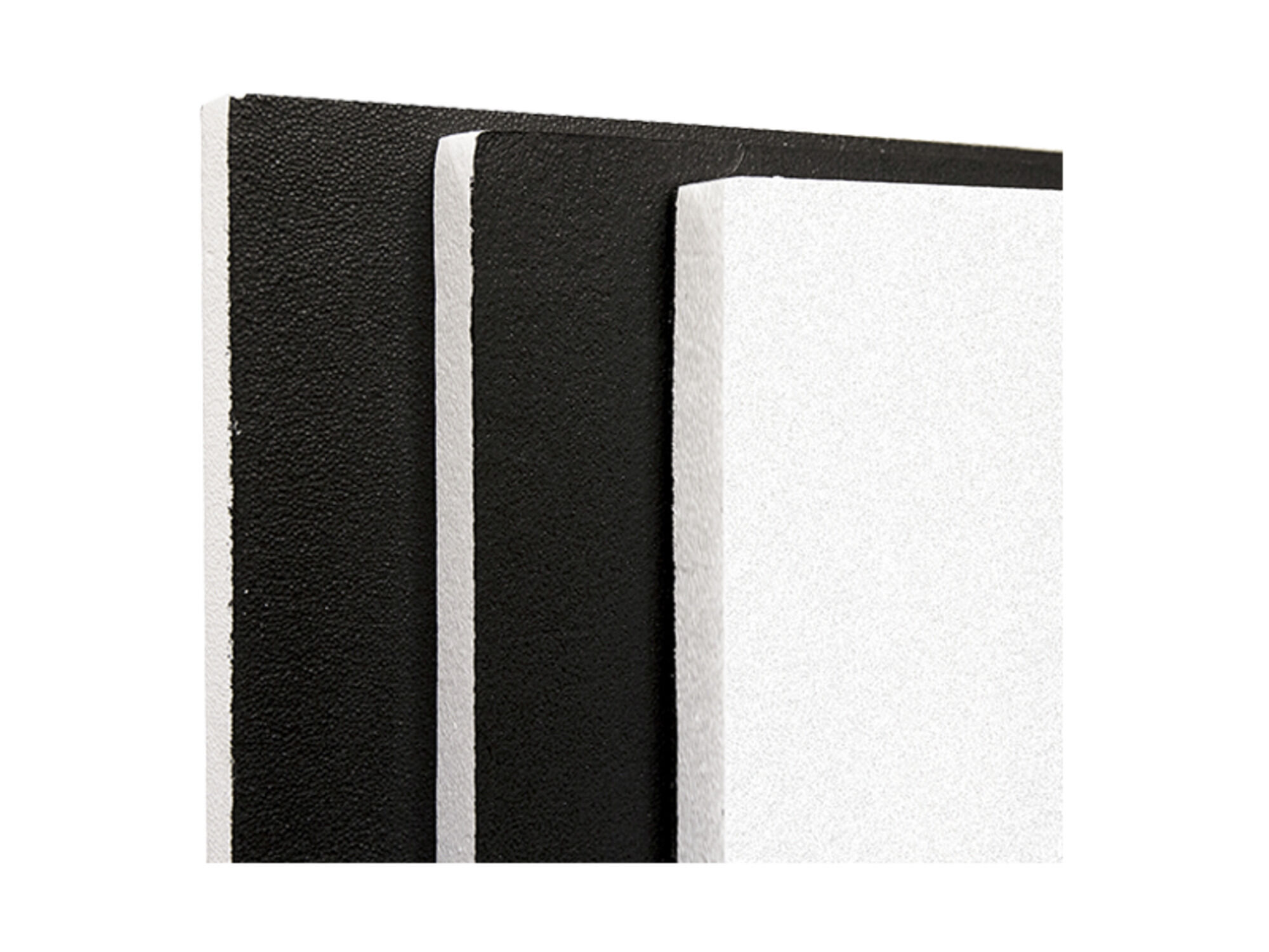 Polyboard Black/White 1x1m