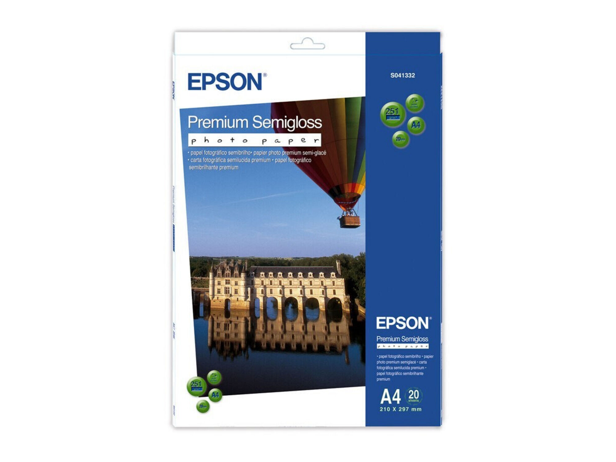 Epson A4 Premium Semigloss Photo Paper