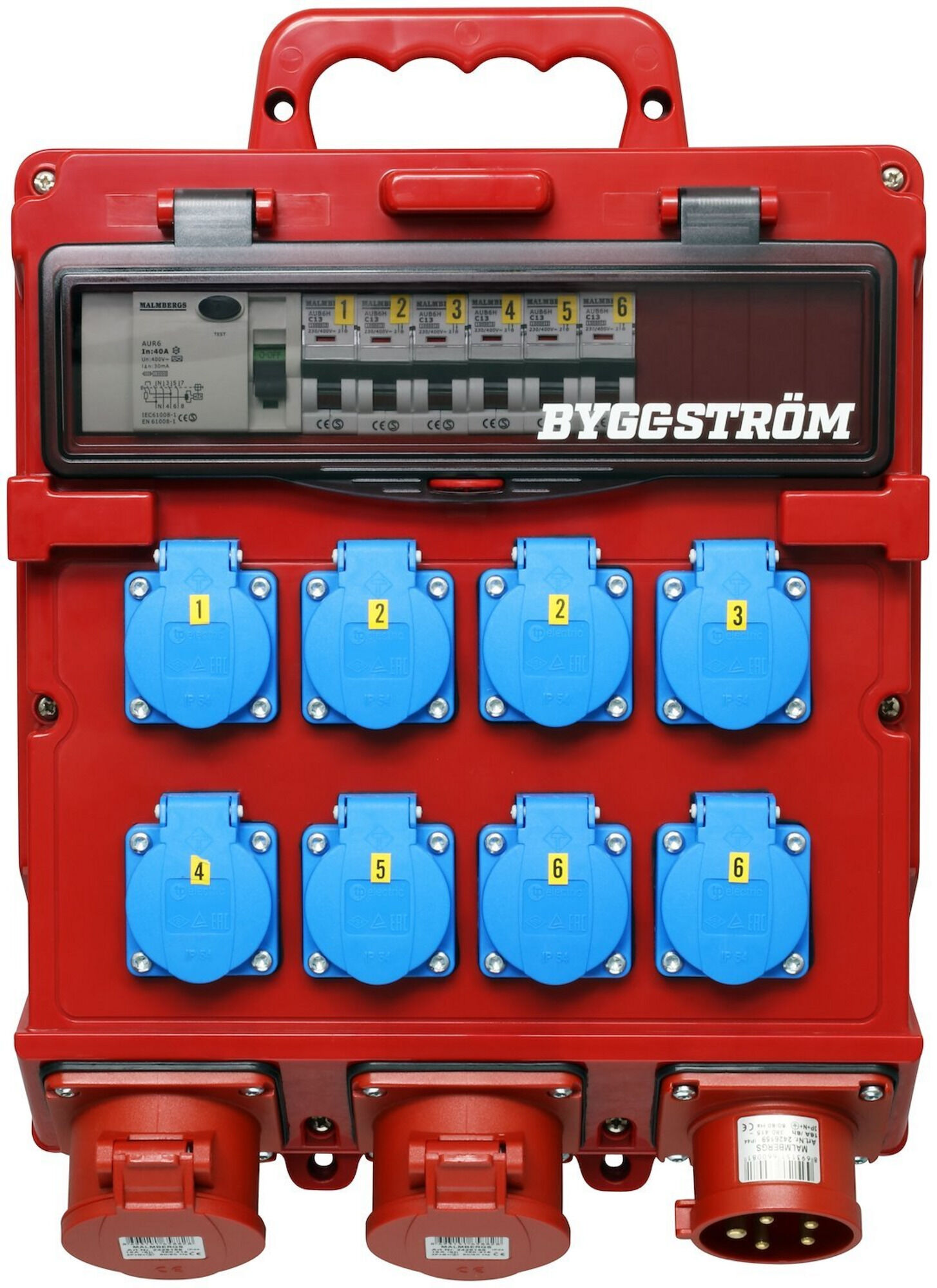 Distro Box 416 Construction > 8xSchuko 1x416 Looped