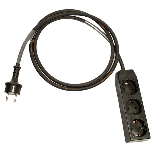 Power Extension Cable 5m w/ 3-way Splitter