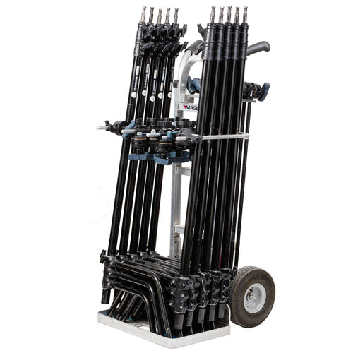10x C-Stand 40" w/ Turtlebase + Cart