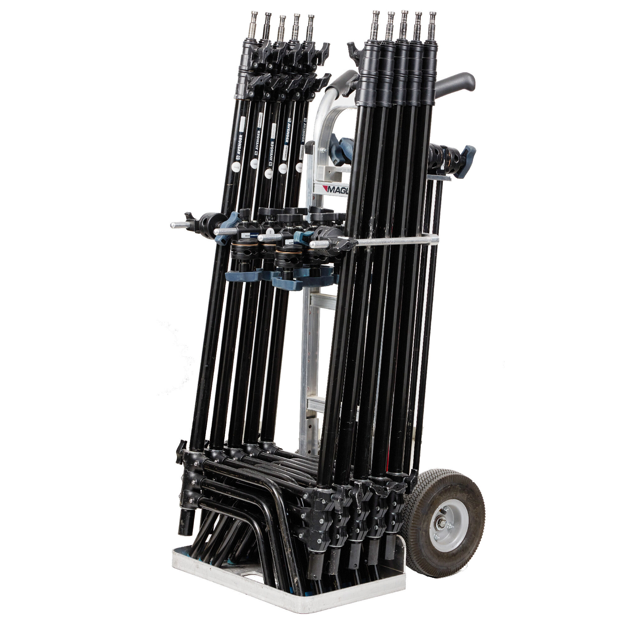 10x C-Stand 40" w/ Turtlebase + Cart