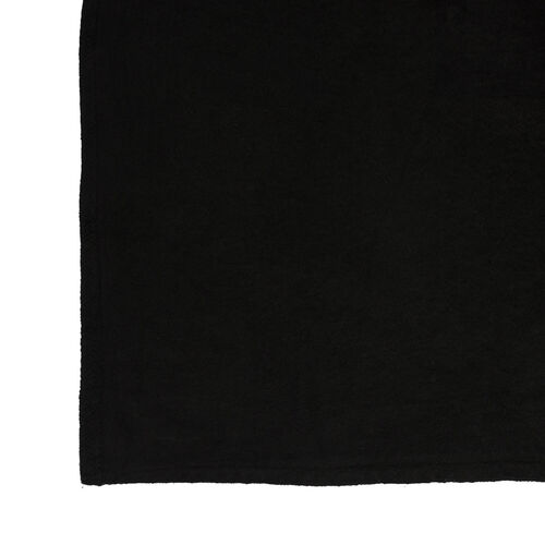 Fabric / Meter Molton Black Width 3m