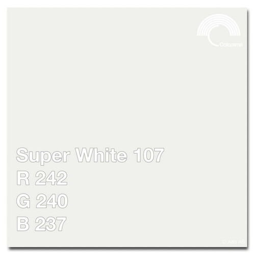 Colorama #1107 Super White 2.72x11m
