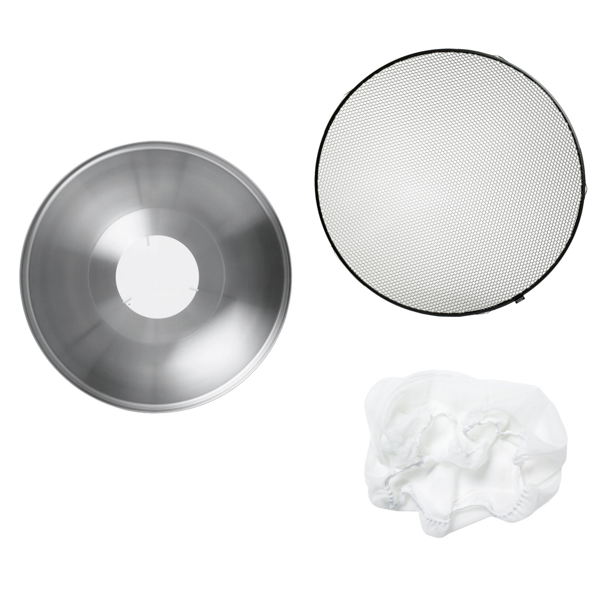 Profoto Beauty Dish Silver w/ Grid + Diff