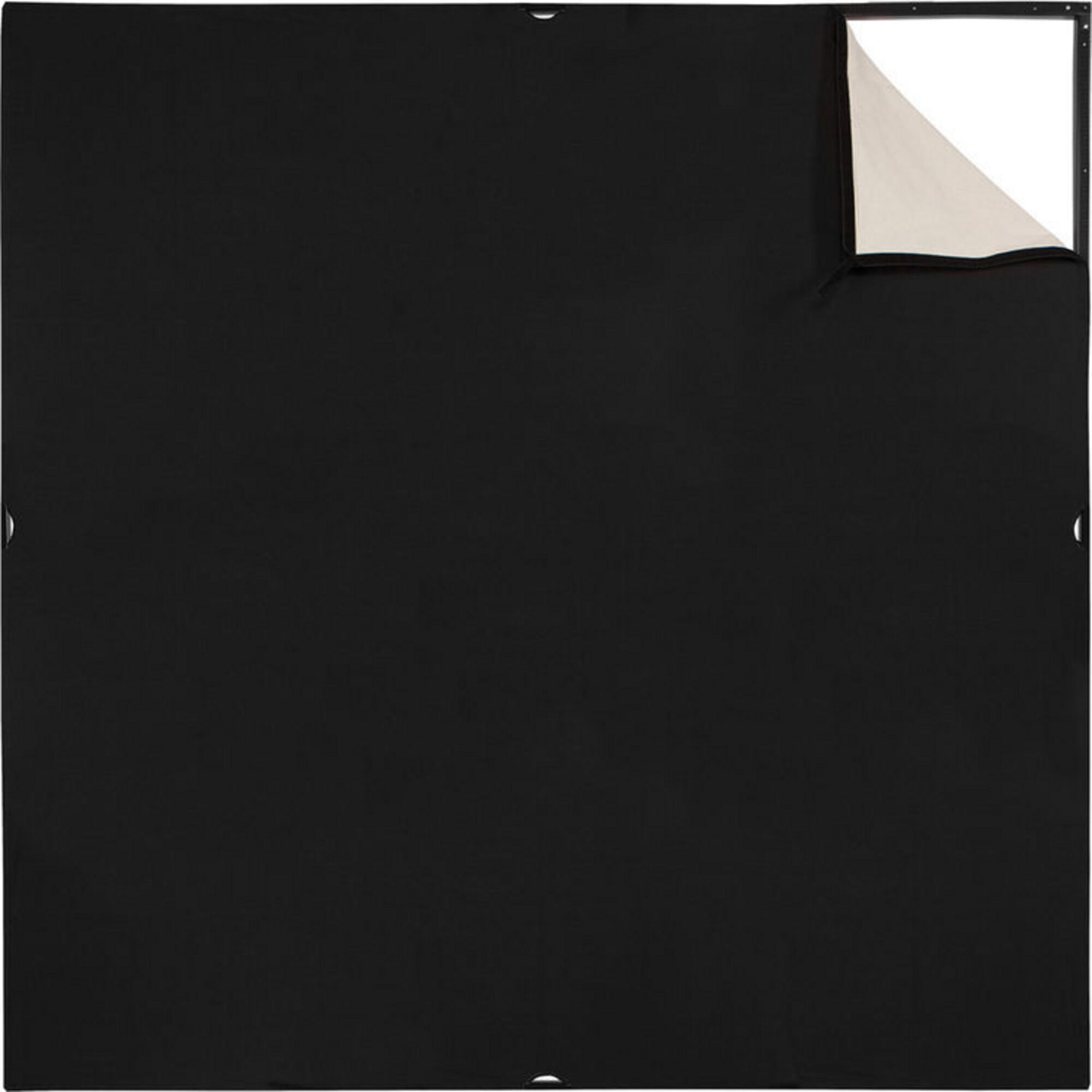Scrim Jim Cine Unbleached Muslin/Black Solid (6x6')