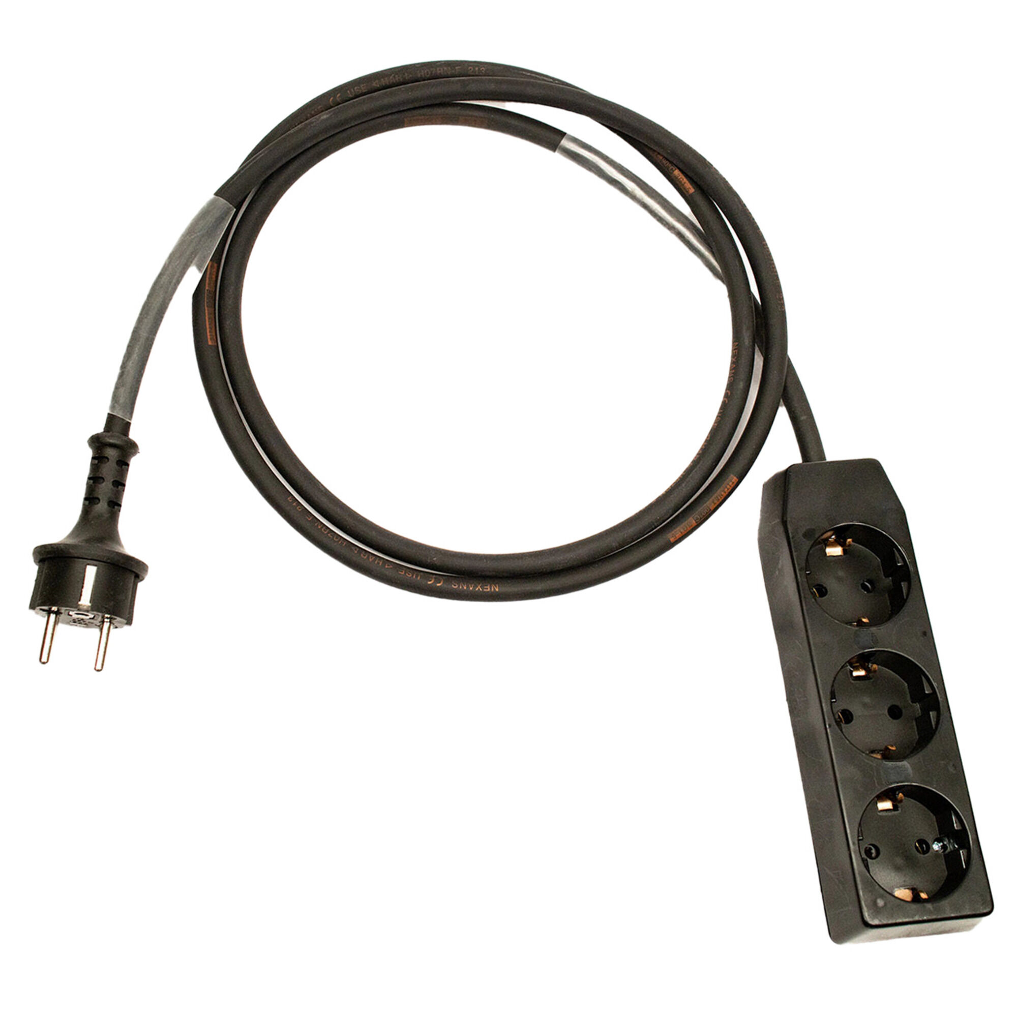 Power Extension Cable 10m w/ 3-way Splitter