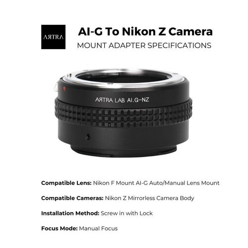 Nikon F to Z mount (mirrorless) adapter