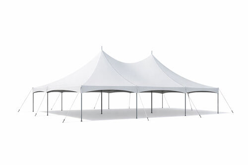 Chapiteau blanc 30 x 60 mont&eacute; pour une r&eacute;ception