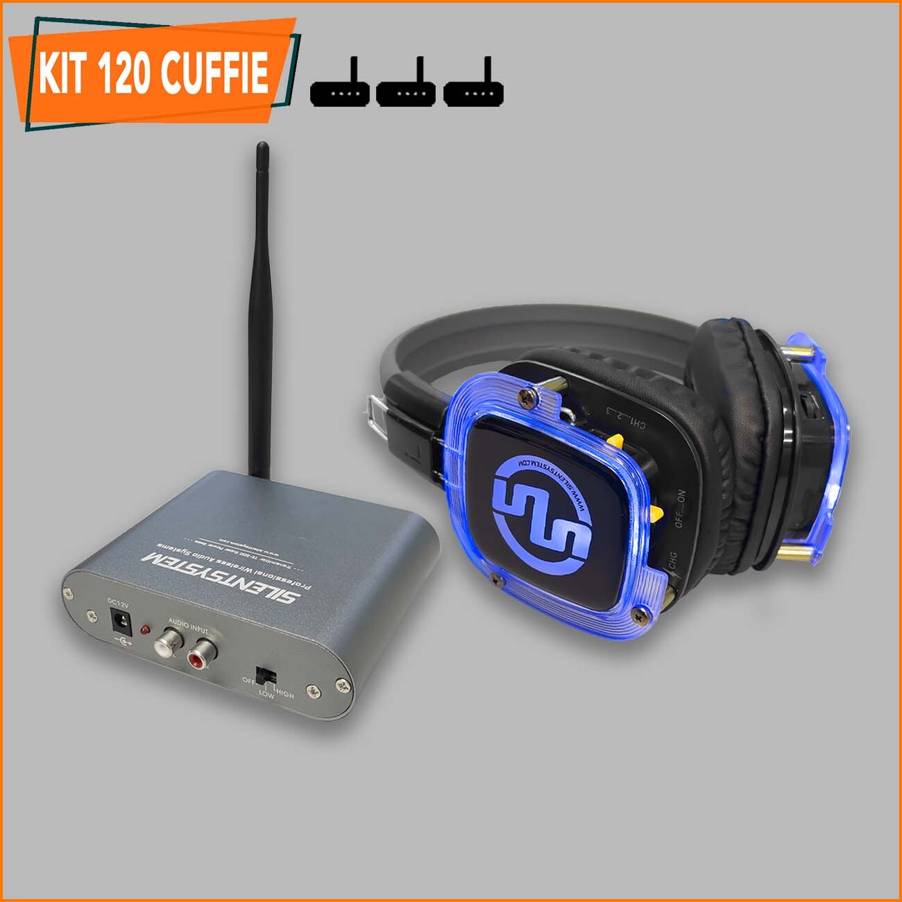 ku-©  KIT 120 Cuffie | SX809 | Silentsystem Audio | Noleggio Cuffie