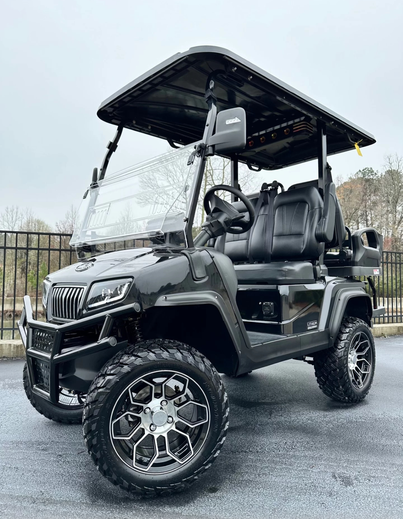 Oak Rigger Cart 4 Passenger Black | Oak Island Premier Carts