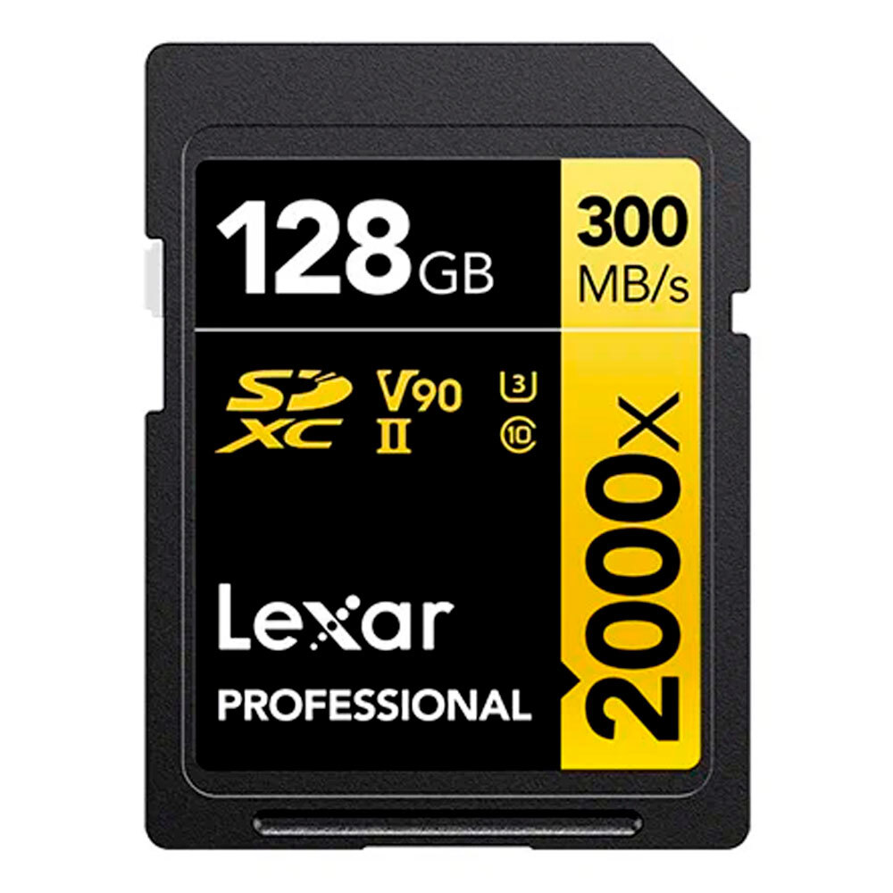 128GB Lexar SDXC Professional 2000x UHS-II U3 V90
