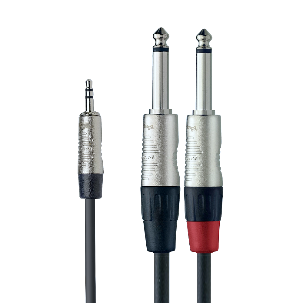 MiniJack 3,5mm - Jack x 2