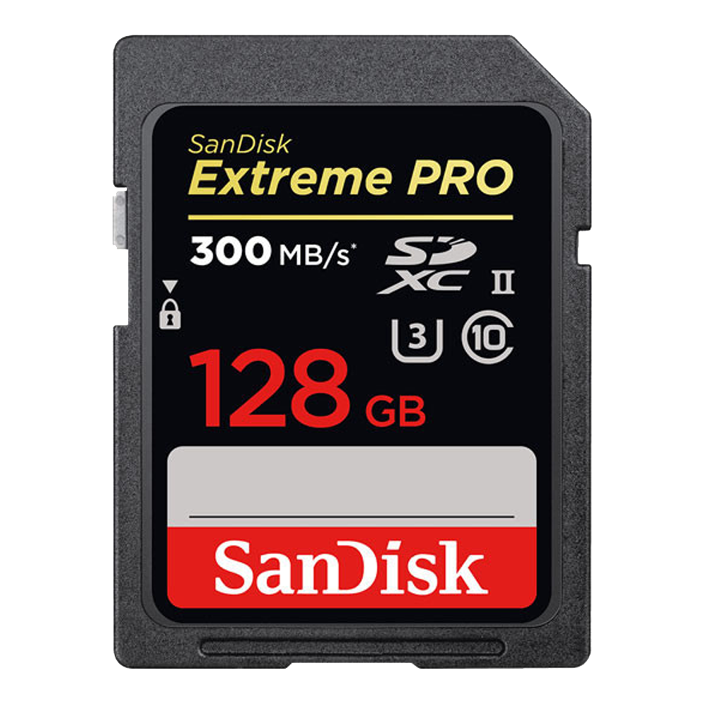 128GB Extreme PRO UHS-II SDXC
