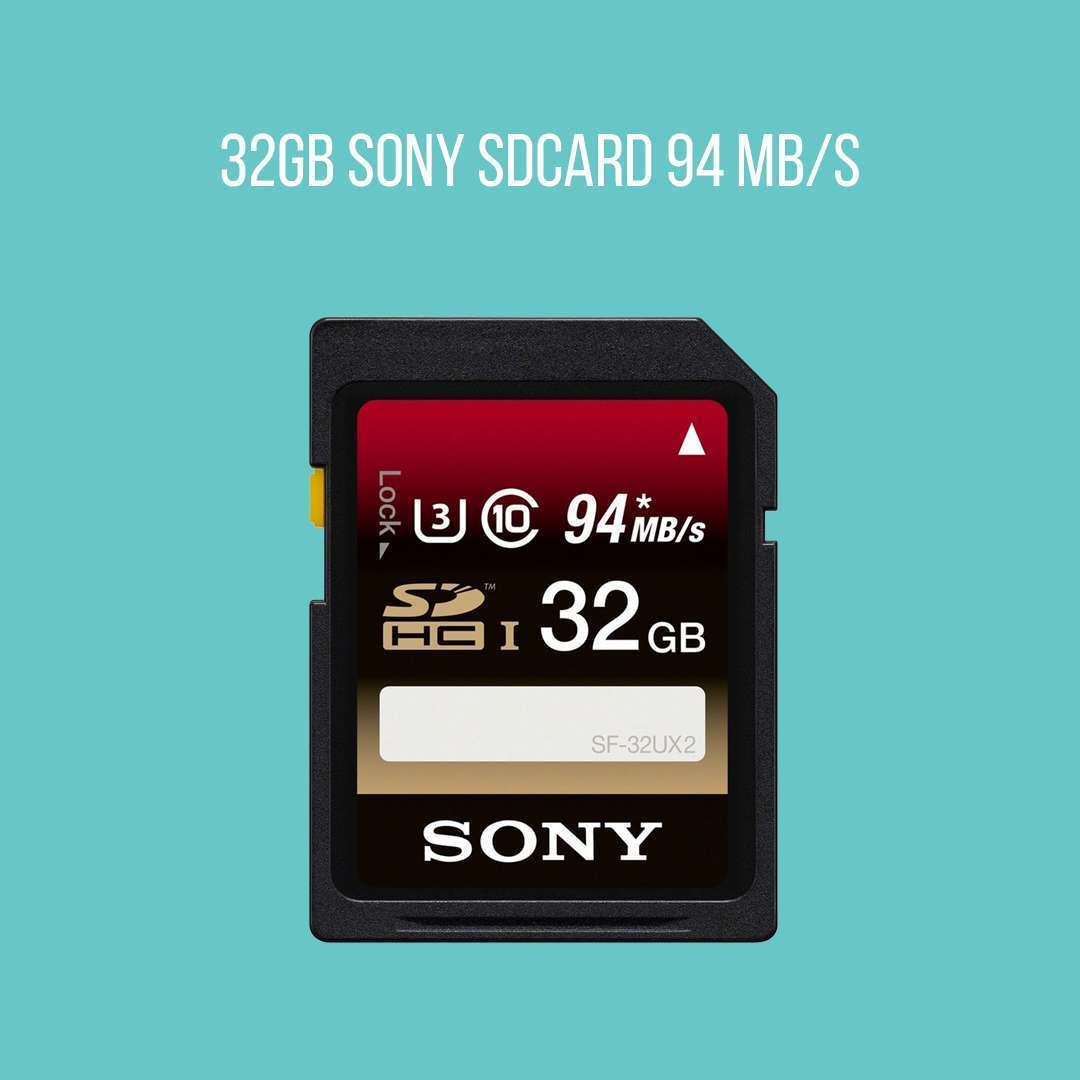 32GB Sony SDcard 94 mb/s