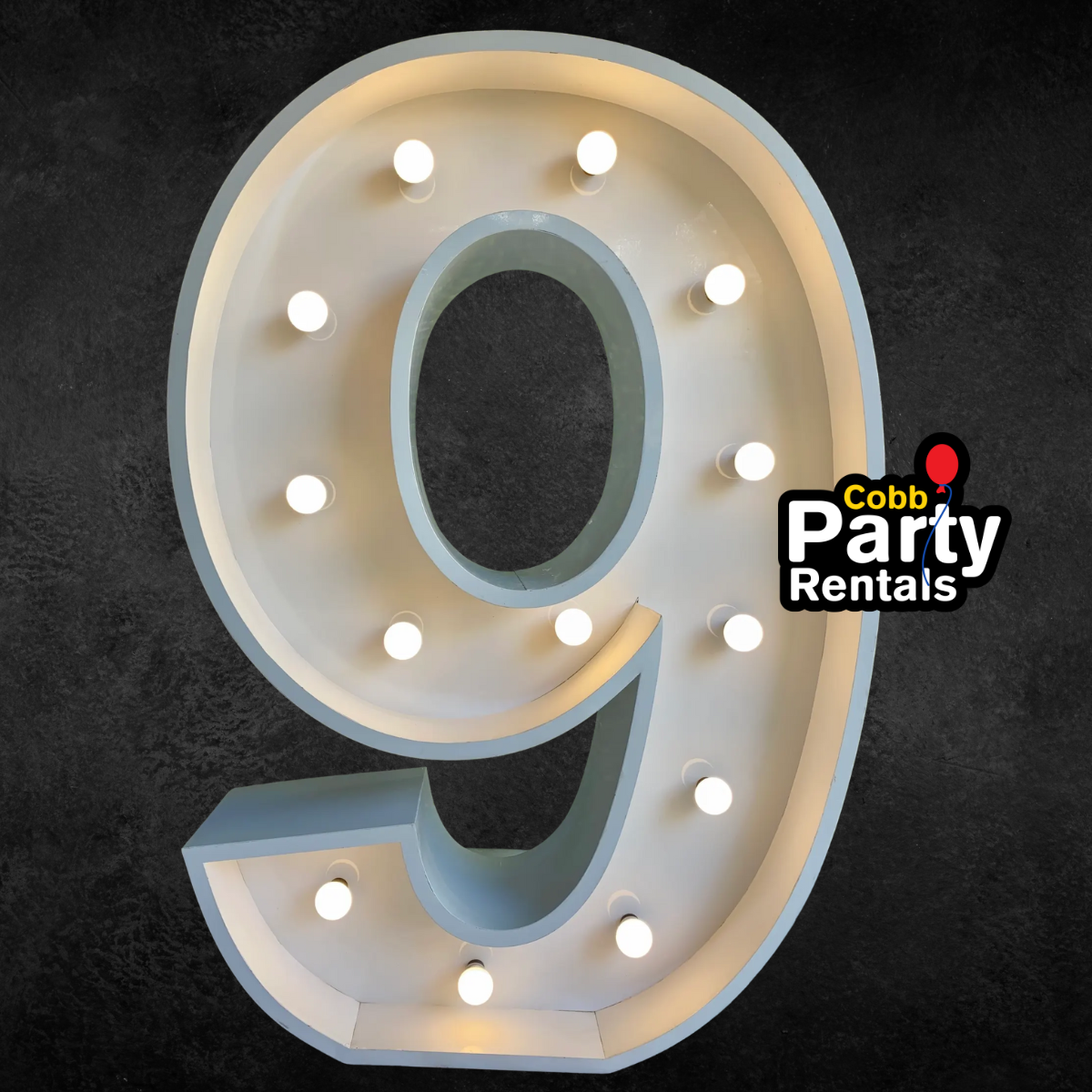 Cobb Party and Event Rental Marquee Lightup Numbers Rent Light up ...