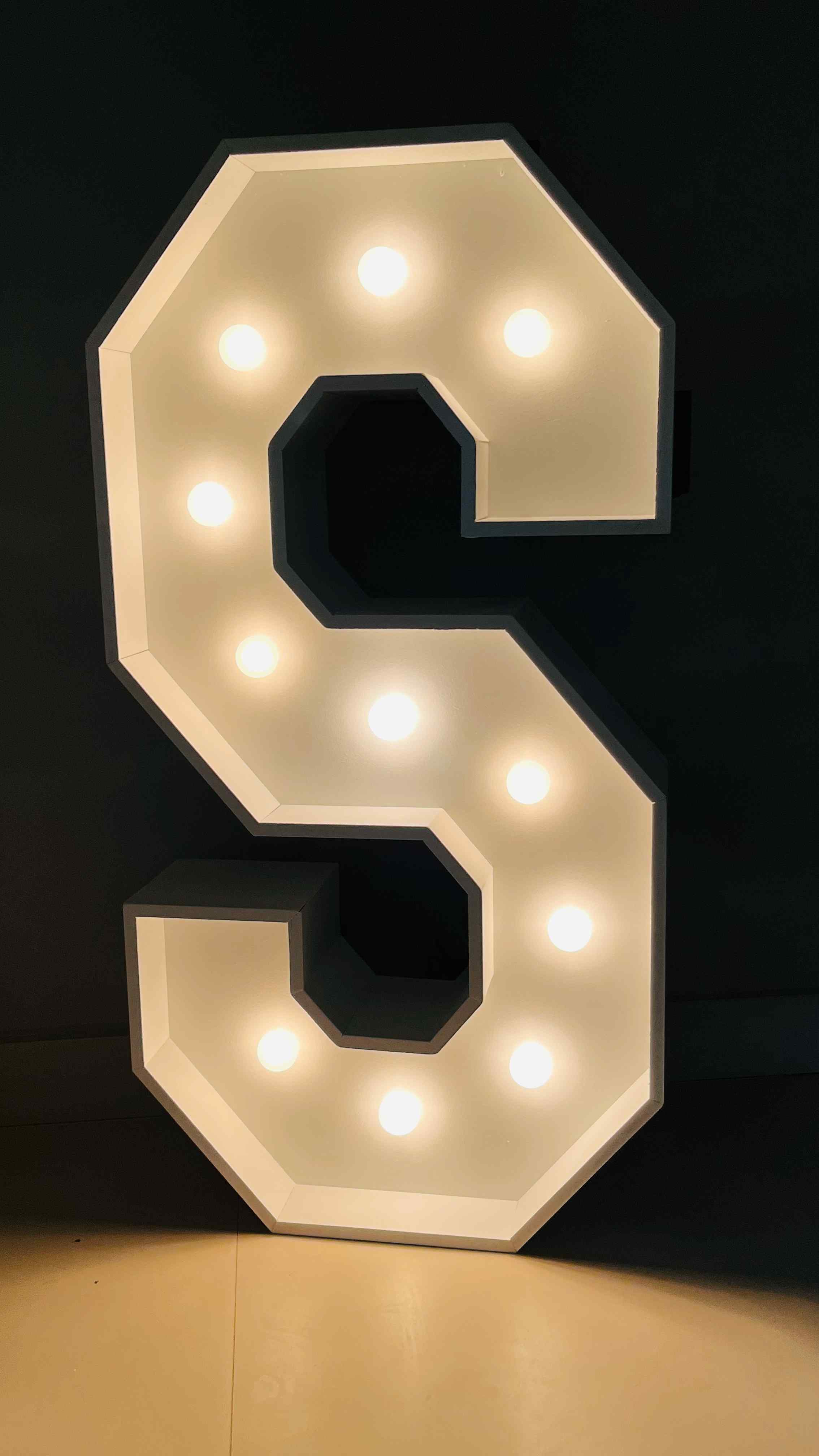 Rent Light-up Marquee Alphabet Party Decoration Letter S | Cobb Party