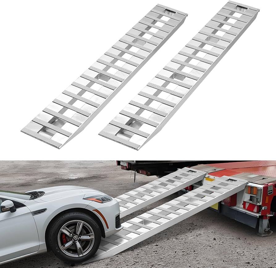 108' x 15' Aluminum Ramps 10000 LBS Capacity Loading Ramps | TX Rental Guy