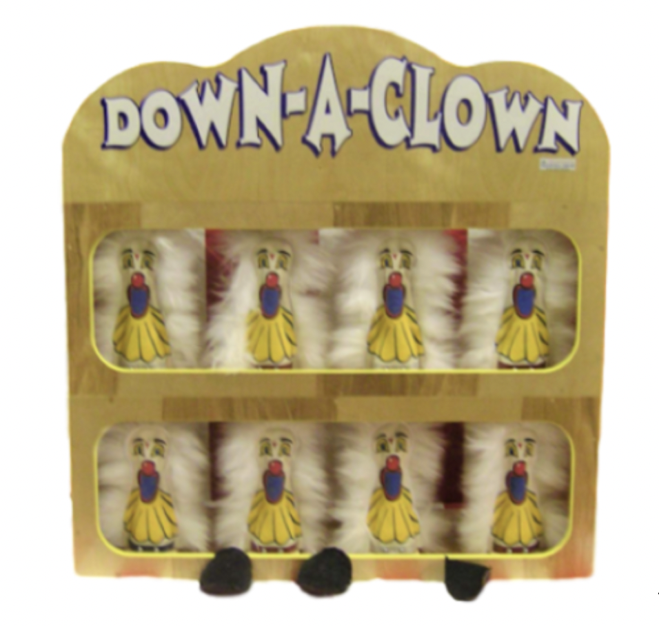 Down a Clown Carnival Game Rental | Carnival Guy Party Rentals ...