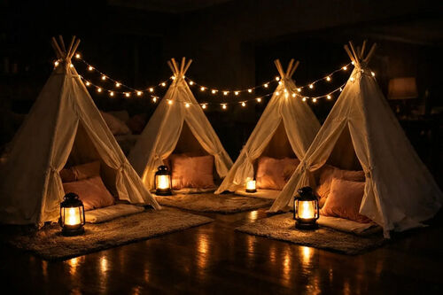 Glow and glam fairy-light lighting