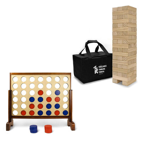 A group of outdoor games available for rent