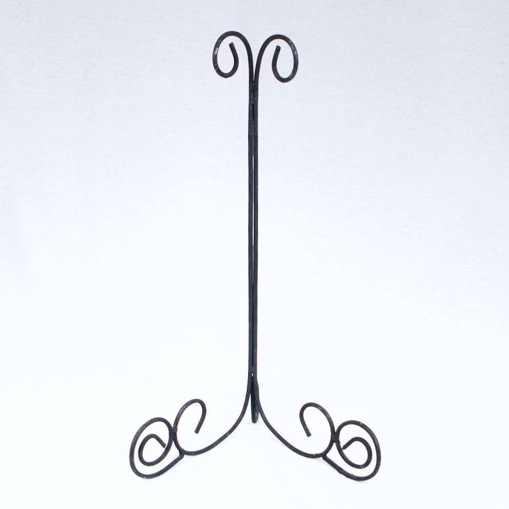 Ada Table Easel - Tall Black Metal (20') | BOXWOOD EVENTS LTD.