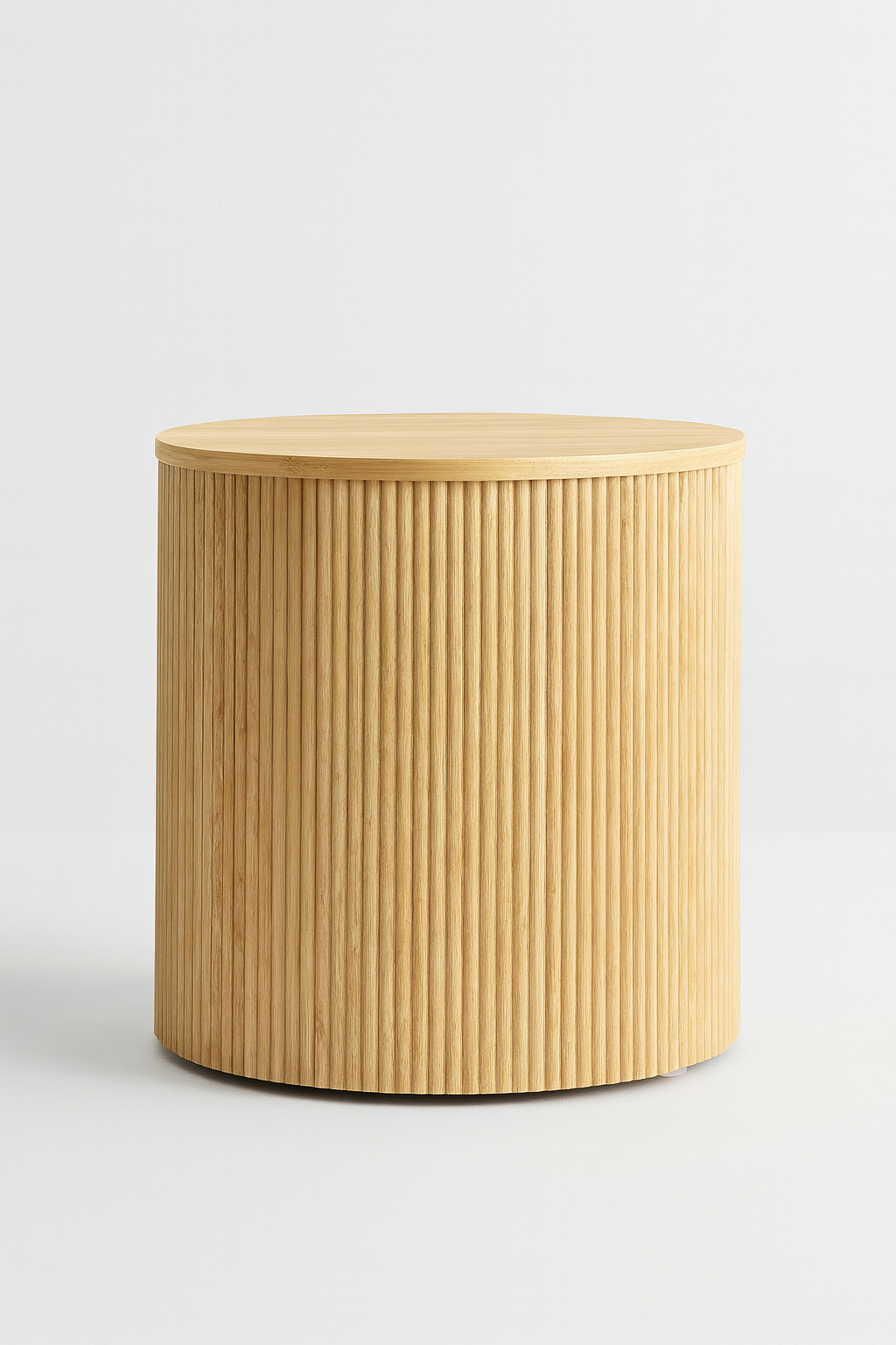 Round Ribbed Plinth Natural | Getzhire - Party Hire Equipment Perth ...